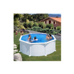 Gre ? piscine tubulaire acier ronde 370 cm ? hauteur 132 cm ? volume 11250 litres ? filtration sable ...