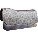 Selle western en feutre avec trous de ventilation au garrot, longs renforts en cuir