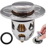 Pop up bouchon lavabo, bouchon de lavabo flitre de vidange anti - bloqu� clapet bonde salle de bain bouchon ...