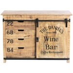 Altobuy - poppy - meuble de rangement en manguier motif 'wine bar' Altobuy - poppy - meuble de rangement en manguier motif 'wine bar'
