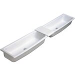 Porcher - lavabo collectif auge - contour 21 profondeur cuve 16cm 95x33cm blanc Porcher - lavabo collectif auge - contour 21 profondeur cuve 16cm 95x33cm blanc
