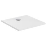 Porcher - receveur de douche extra - plat carr okyris  poser en cramique 80x80cm blanc - p1021yk