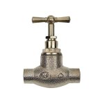 Robinet arr�t eau bross� � souder cuivre 18