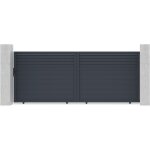 Casanoov - portail aluminium coulissant carpatia 400x160cm