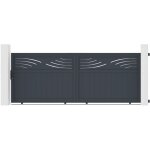 Portail aluminium coulissant halti 370x140cm