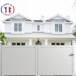 Packit - portail aluminium coulissant plein en kit dimension l. 3000 (entre piliers) x h. 1500 mm blanc ...