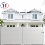 Packit - portail aluminium coulissant plein en kit dimension l. 3500 (entre piliers) x h. 1500 mm blanc ...