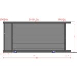 Portail aluminium coulissant ral7016 l3, 5mxh1, 70m oslo Portail aluminium coulissant ral7016 l3, 5mxh1, 70m oslo