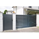 Portail aluminium coulissant ral7016 l4mxh1, 60m tokyo