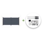 Portail battant �lectrique eiger 300x140cm + motorisation hicker b200
