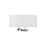 Portail battant électrique pvc blanc avec moteur sentinel h 140 x l 300 lyon Portail battant électrique pvc blanc avec moteur sentinel h 140 x l 300 lyon