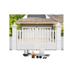 Gefradis - portail battant électrique pvc blanc h145 x l250 alençon chapeau de gendarme Gefradis - portail battant électrique pvc blanc h145 x l250 alençon chapeau de gendarme