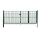 Portail battant grillag� olga 400x150cm vert
