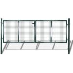 Vidaxl - portail de clture en grillage galvanise 289x75cm / 306x125 cm
