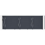 Portail coulissant 5m life h. 160 aluminium gris