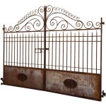 Biscottini - portail en fer porte ajour l320xpr7xh245 cm fabriqu en italie