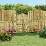 Portail de jardin portail de cl�ture portillons de jardin bois de pin impr�gn� 100x150 cm xrjr123082 ...