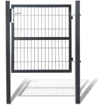 Portail de jardin portillon de jardin grillagé, en acier galvanisé, clôture avec serrure, porte 100 x ... Portail de jardin portillon de jardin grillagé, en acier galvanisé, clôture avec serrure, porte 100 x ...