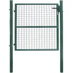 Einfeben - portail de jardin portillon de jardin grillagé, en acier galvanisé, clôture avec serrure, ... Einfeben - portail de jardin portillon de jardin grillagé, en acier galvanisé, clôture avec serrure, ...