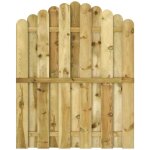 Maison chic - portail de jardin portillon grillage portail de cl�ture bois de pin impr�gn� 100x125 cm ...