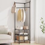 Portant, coin simple portemanteau v�tements �tendoir au sol chambre chevet rangement coin suspendu rangement ...