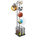 Yongqing - porte ballon basket rangement de matriel de sport pour garage organisateur d'quipement de ...