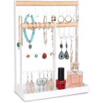 Porte - bijoux, pr�sentoir � bijoux avec �tag�re pour ranger colliers longs, bracelets, bagues, montres ...