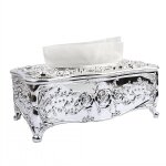 Porte - boîte à mouchoirs couverture salle de bain bureau, porte - mouchoir en argent Porte - boîte à mouchoirs couverture salle de bain bureau, porte - mouchoir en argent
