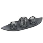 Porte - bougies avec plateau, 3 bougeoirs, déco bougies, maison, table, salon, photophores, gris / blanc ... Porte - bougies avec plateau, 3 bougeoirs, déco bougies, maison, table, salon, photophores, gris / blanc ...