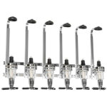 Porte - bouteille distributeur de boisson alcool vin mural bar pro acier pour 6 bouteilles