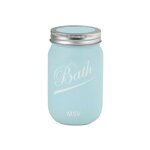 Porte brosses  dents verre nassau bleu msv