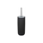 Porte brosse wc agropoli, brosse wc noire, design ferm, plastique surface givre,  10x36, 5 cm, gris ...