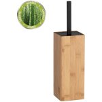 Brosse wc padua wenko porte brosse wc ferm, design industriel, tte de brosse remplaable 6, 5cm, bambou ...