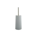 Brosse wc avec support pp & inox gris clair msv