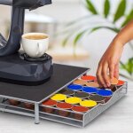 Sifree - porte - capsules de caf�, tiroir pour 36 capsules, porte - sacs � caf� dolce custo, - surface ...