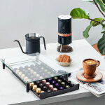 Sifree - porte - capsules de caf, tiroir de rangement pour 60 capsules, bote de rangement pour capsules ...