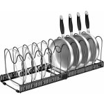 Skecten - porte - casseroles placard extensible rangement casseroles cuisine ajustable range poles organisate ...