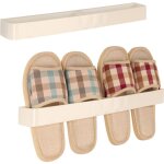 Kinsi - porte - chaussures mural beige - support de rangement en plastique  accrocher sur la porte pour ...