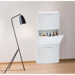 Porte - chaussures en polypropyl�ne � effet de rotin avec 1 ensemble modulaire en bordure d'inclinaison ...