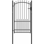 Portail de cl�ture avec pointes noir 100 x 175 cm vidaxl