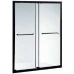 Portes coulissantes 140 x 190 pour douche et hammam verre trempé securit 6mm structure aluminium et poignée ... Portes coulissantes 140 x 190 pour douche et hammam verre trempé securit 6mm structure aluminium et poignée ...
