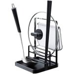 Porte - couvercle de casserole support organisateur de cuisine support de couvercle pour ustensiles de ...