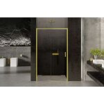 Otitec - porte de douche 150 cm 2 volets dore coulissante gauche kapri gold