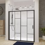 Cuisibane - porte de douche coulissante verri�re atelia 170 cm