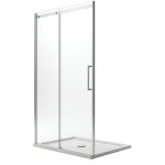 Idralite ? porte de douche coulissante 150 cm ? verre tremp� 8 mm trait� easyclean ? ouverture gauche ...