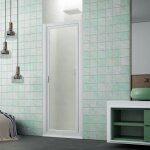 Porte de douche en niche pivot 90 cm h 185 en acrylique mod. sigma