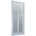 Forte - porte douche en niche saloon 105 cm h 190 en acrylique mod. delta