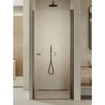 Otitec - porte de douche pivotante 70 cm inox bross� antilles gunmetal brushed - inox bross�