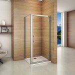 Porte de douche pivotante 90x70x187cm largeur de la paroi de douche de 70cm