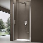 Doporro porte de douche pivotante paroi de douche pour niche verre de 8mm avec rev�tement anti - calaire ...